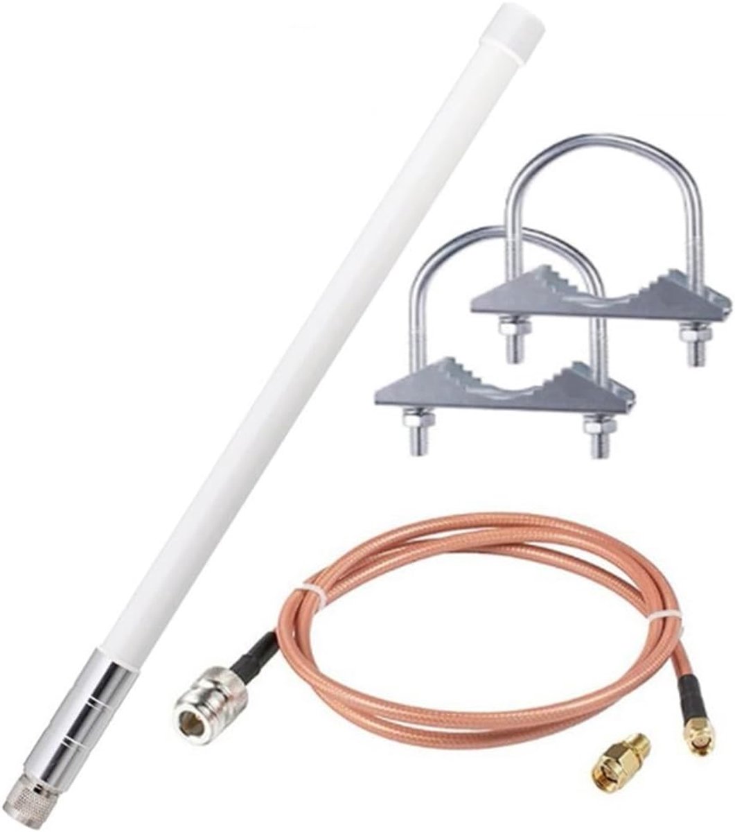 Draadloze Antenne Set - Signaalversterker - Netwerk Uitbreiding - Lange Afstand Ontvangst - 42 cm - Wit