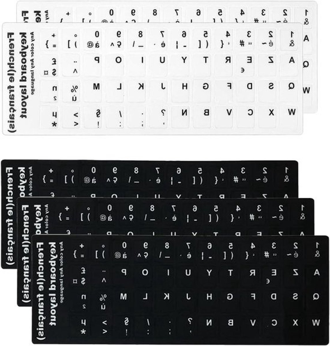 Set van 5 Franse stickers voor standaard stickers met - Inovra Plus
