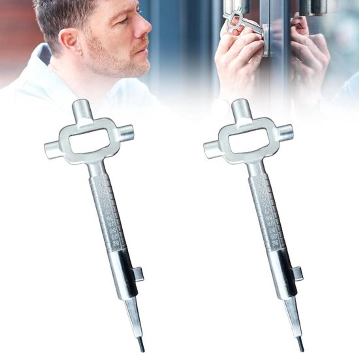 Bouwsleutels Allecto Plus met cilinder (2 stukken)