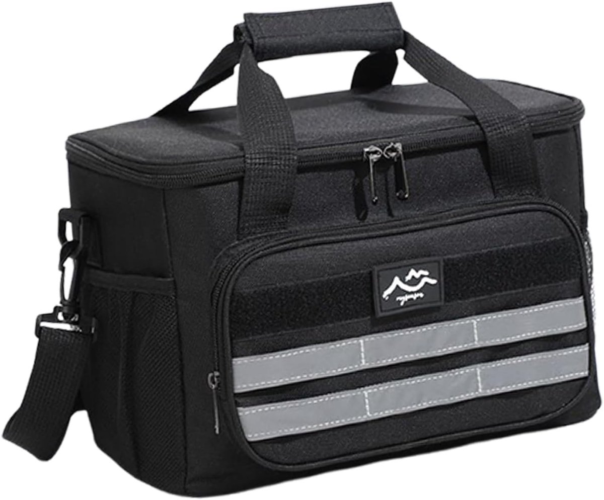 Strandkoeler - Lunchbox - Eten koel houden - Waterdicht ontwerp - 21 cm - Zwart
