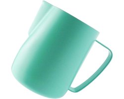 Melkkannetje Roestvrij Staal - Opschuim Mok - Koffie Serveren - Elegant Design - 600 ml - Lichtgroen