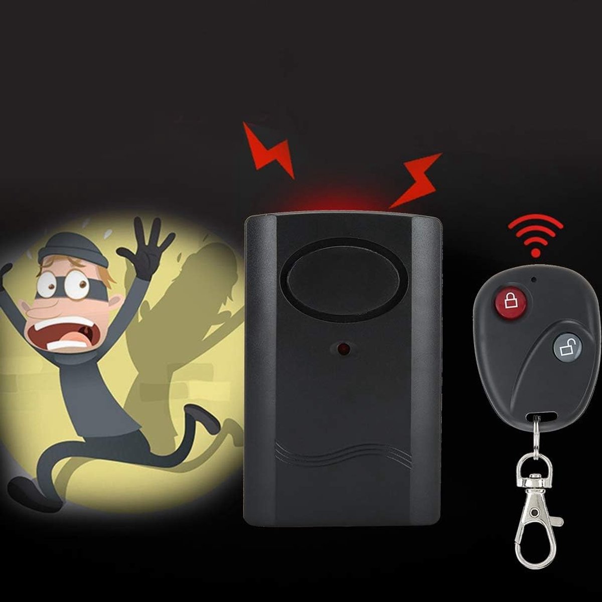 Deur Raam Alarm - Inbraakmelder Sensor - Huis Beveiligen - 105dB Sirene - 20m Afstandsbediening - Wit