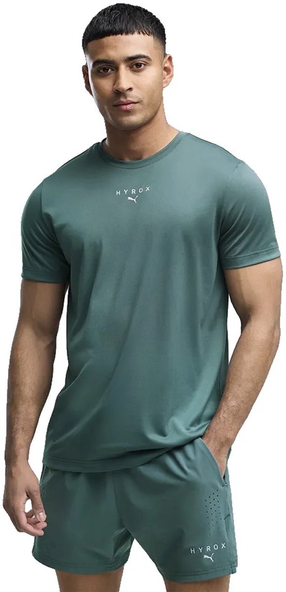 Puma X Hyrox Poly Graphic T-shirt Met Korte Mouwen Man Herb Garden