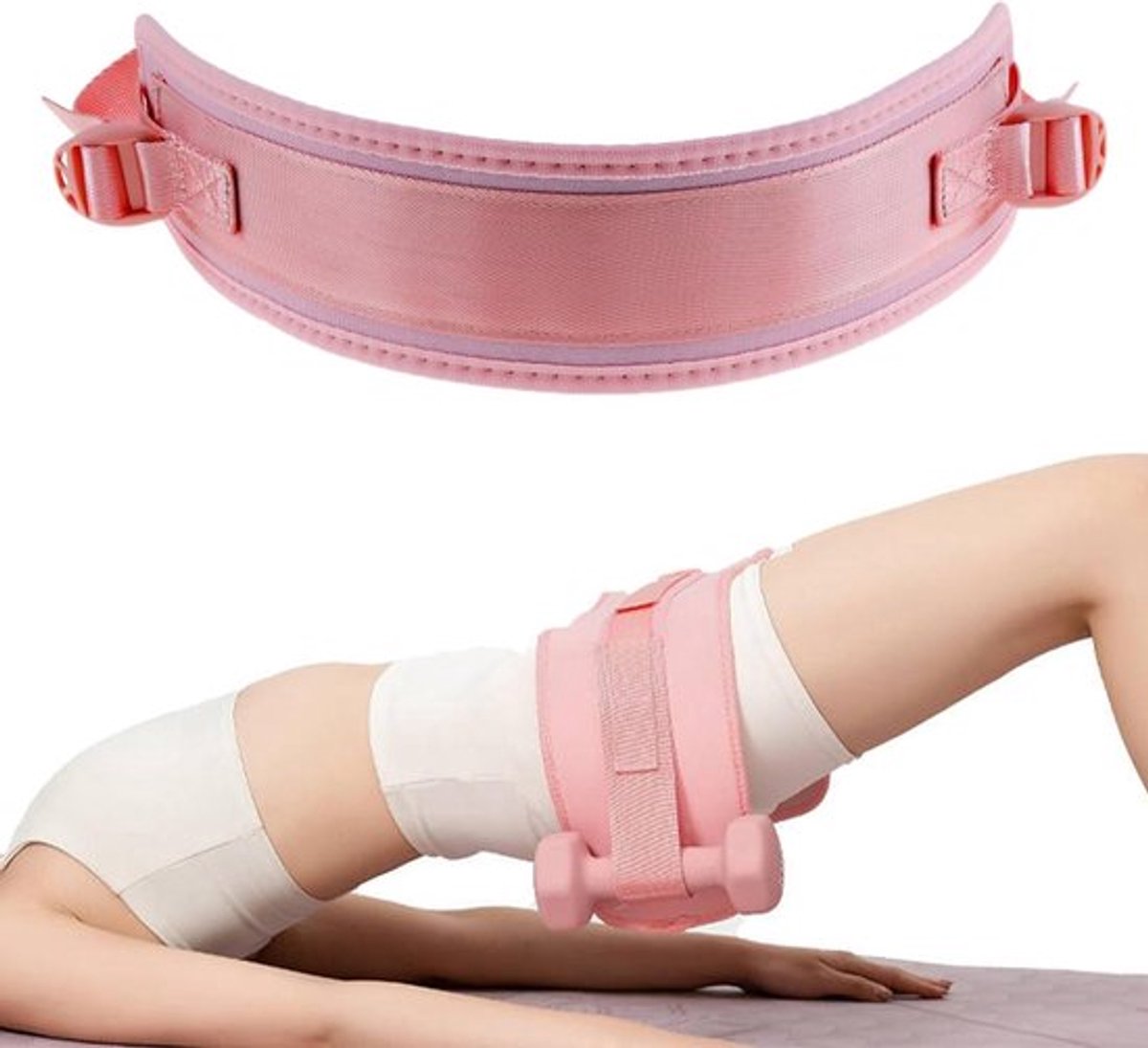 Fitnessriem heupriem voor gewichten squat hip thrust - Allecto Plus