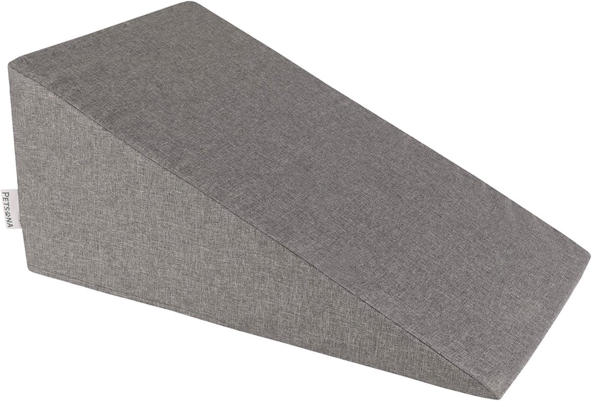 Huisdier trap - Honden ladder - Makkelijk opstaan - Hoogwaardig schuim - 30 x 45 x 30 cm - Grijs