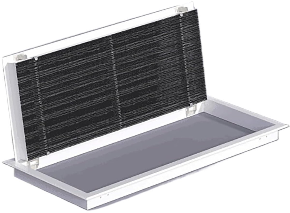 Ventilatierooster - Luchtuitlaat Ventilatiekap - Luchtcirculatie Verbeteren - Afneembare Gaasdeur - 29 x 100 cm - Zwart
