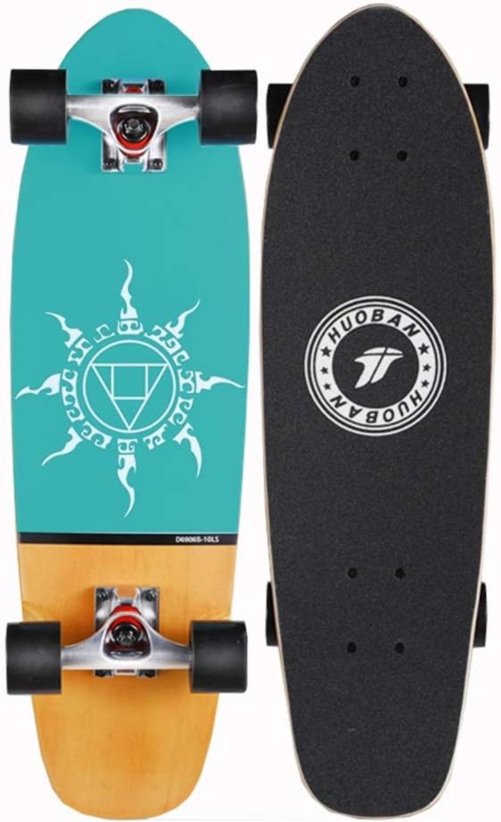 Compleet Skateboard Cruiser Board Beginners Skateboard Straatrijden Dubbele Kicktail Concave 71×20 cm Kleur #2