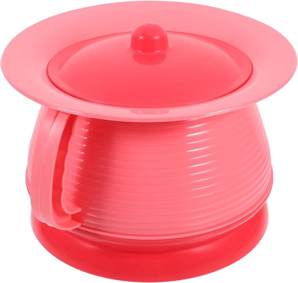 Nachtkastje Urinoir - Potje Pot - Gemakkelijk Opstaan - Met Deksel Geurloos - 23 x 21 x 13 cm - Roze
