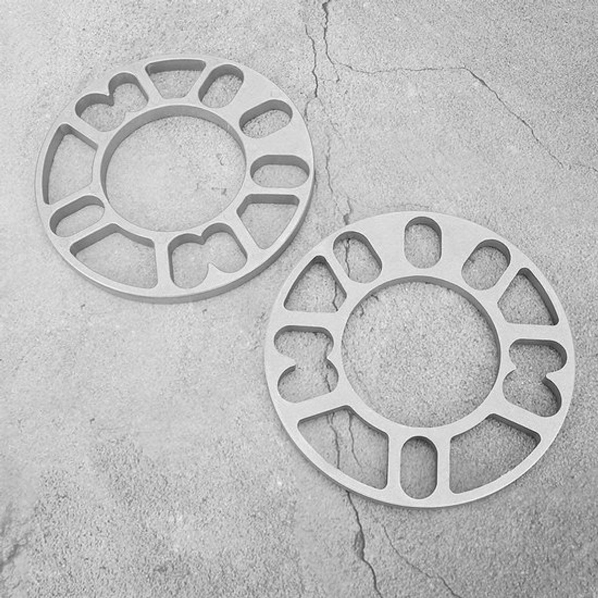 Aluminium wheel spacers 10 mm, 2 stukken, fitShopcentral