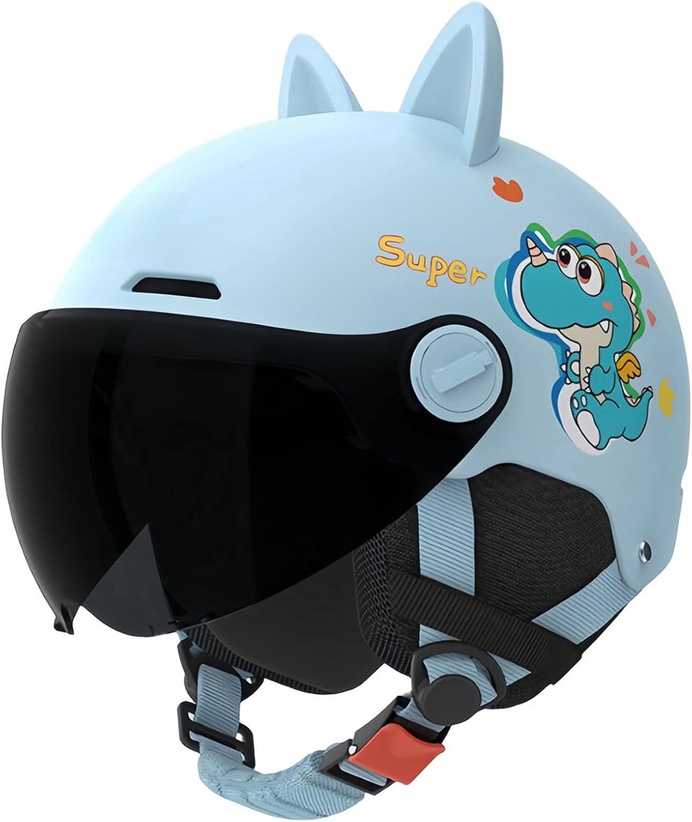 Kinderhelm - Fietshelm Kinderen - Veilig Buiten Spelen - Lichtgewicht Ontwerp - 48-55 cm - Blauw