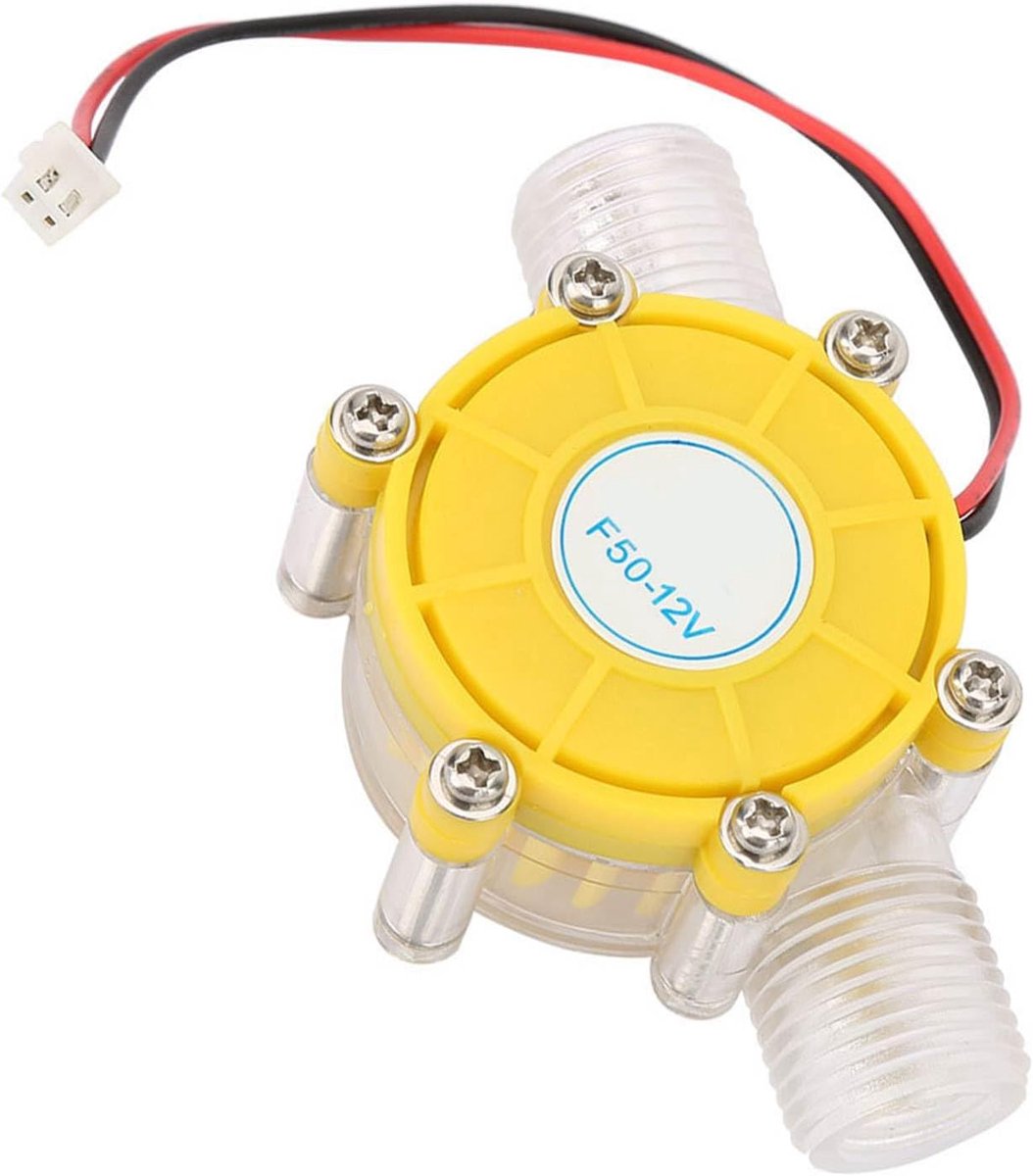 Micro Generator - Waterpomp - Waterdruk Genereren - Stabiele Prestaties - 9x7x3 cm - Transparant Geel