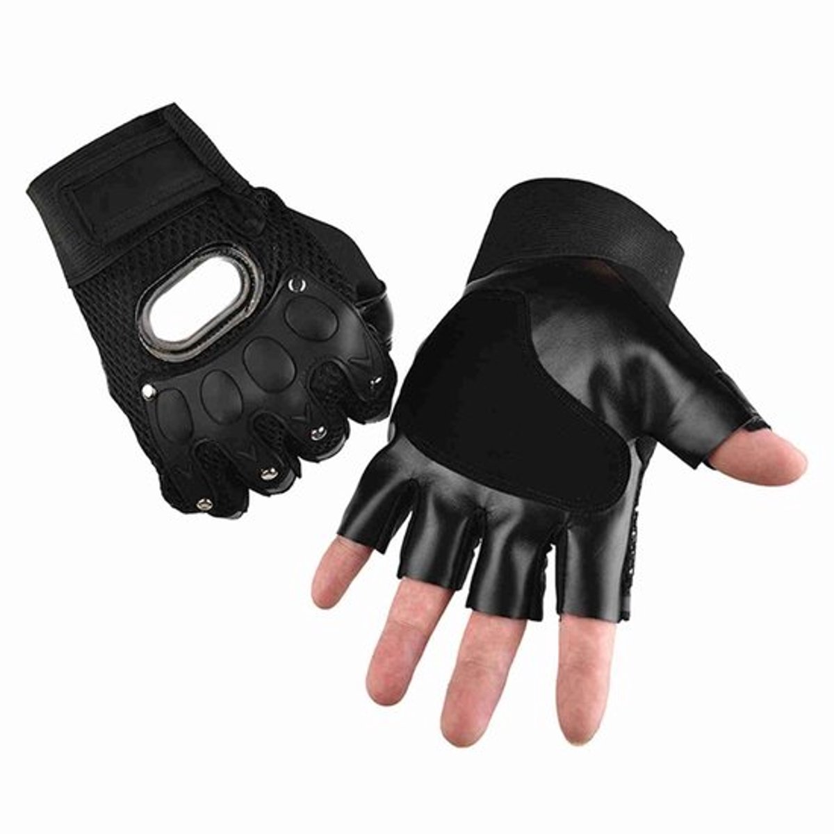SPHProducts - Motorrijdershandschoenen - Ademend - Bescherming - Half vinger