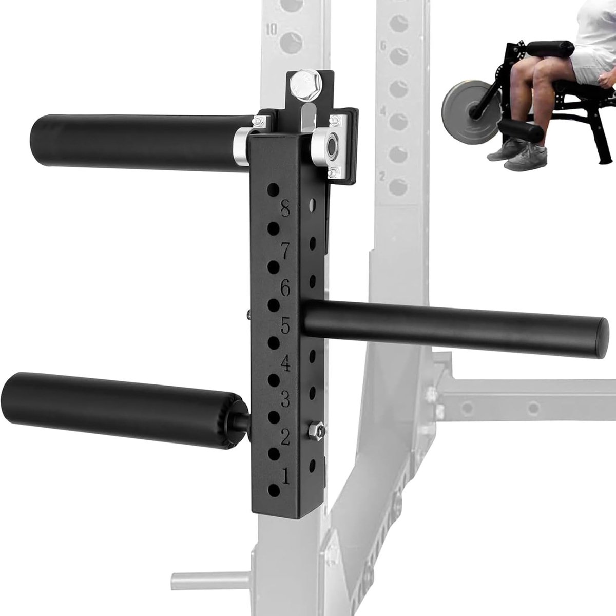Kracht Training Apparatuur - Beenmachine - Spierontwikkeling Benen - Verstelbare Instellingen - Tot 75kg - Zwart