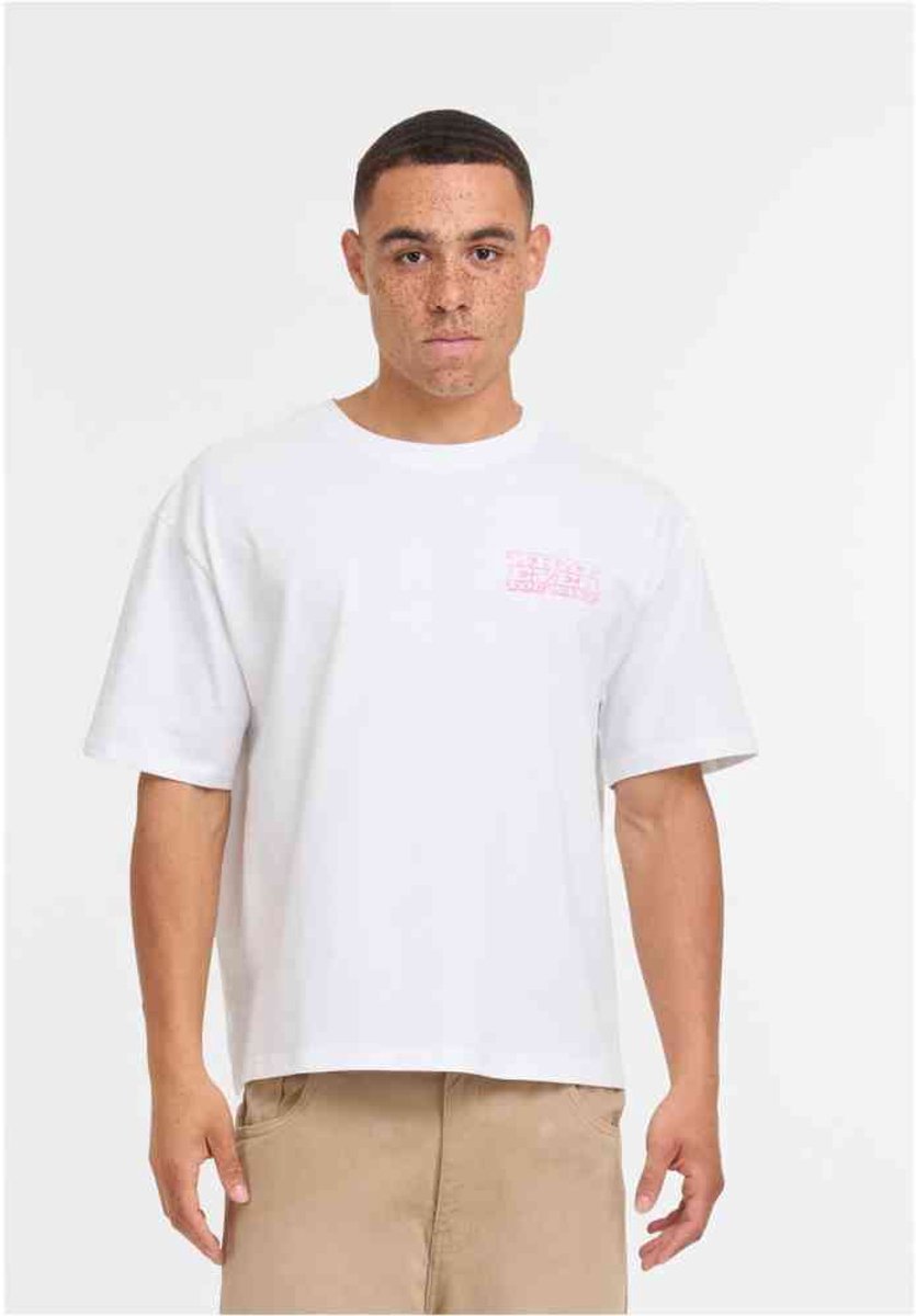 Mister Tee What Ever Car Cropped Oversize Heren Tshirt S Wit