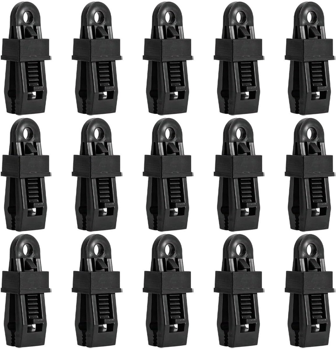 Zeilklemmen Heavy Duty - Tentklemmen Vastzetklemmen - Dekzeilen Beveiligen - Antislip Tandklem - 8 cm - Niet gespecificeerd