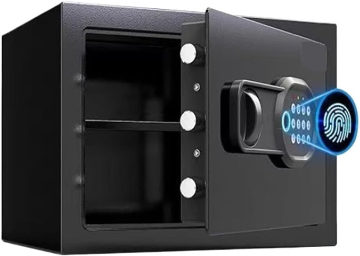 Kleine Kluis - Veiligheidsbox Geld - Waardevolle Spullen Opslaan - Digitaal Toetsenbord Alarm - Niet gespecificeerd - Zwart