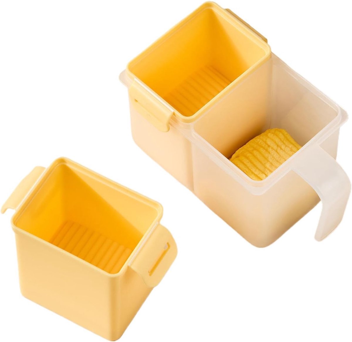 Magnetron Eierkoker Eier Pocheerder Ontbijt Maken Dubbele Kamer 13.2 cm Geel