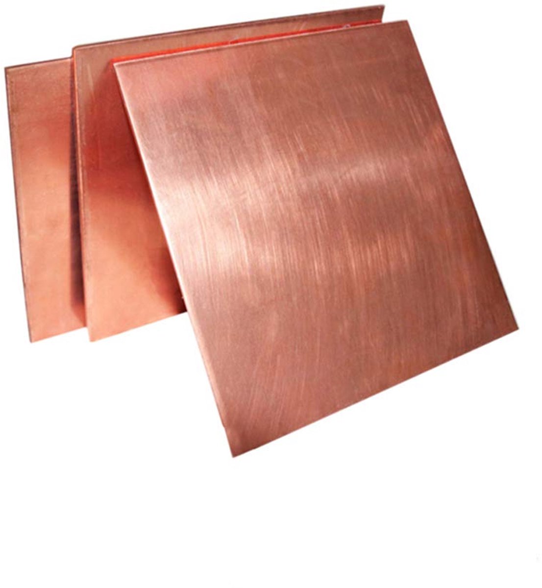 Koperen Plaat - Koperen Blad - Doe-het-zelf Projecten - Pure Koper Kwaliteit - 300x300 mm - Rood