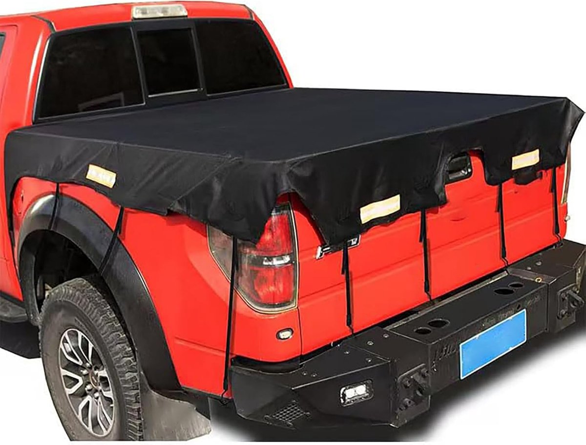 Afdekzeil Laadbak - Pickup Cover - Lading Beschermen - Waterafstotende Coating - 199x185 cm - Normal