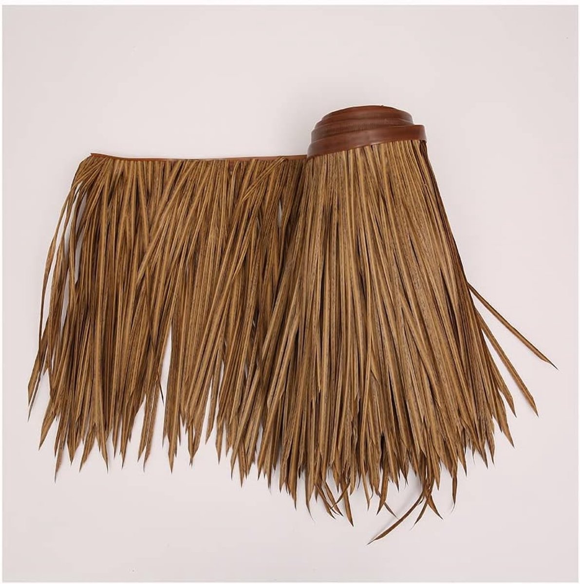 Kunstpalm rieten dakrol - Decoratieve grasmat - Tuindecoratie maken - Realistisch PE materiaal - 50 x 100 cm - Geel