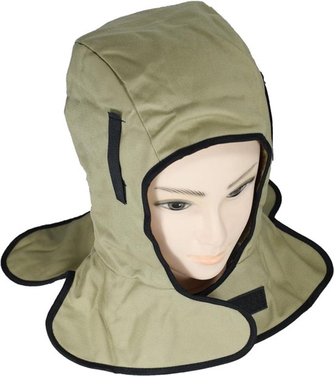 Winter Warmer Lassen Hood Flanel Khaki - Inovra Plus