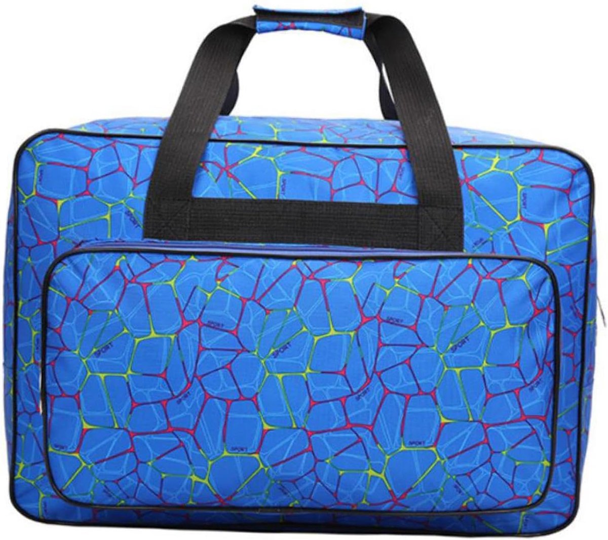 Naaimachine Tas - Draagkoffer Opbergtas - Naaimachine Beschermen - Voorvak voor Accessoires - 38x18x25cm - Blauw