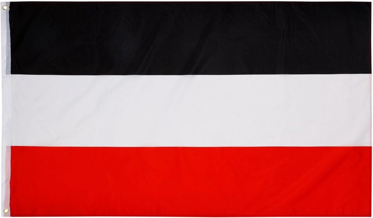 Vlag van het Duitse Rijk - Polyester - Weerbestendig - Dubbele Naad - Voor Geschiedenisliefhebbers