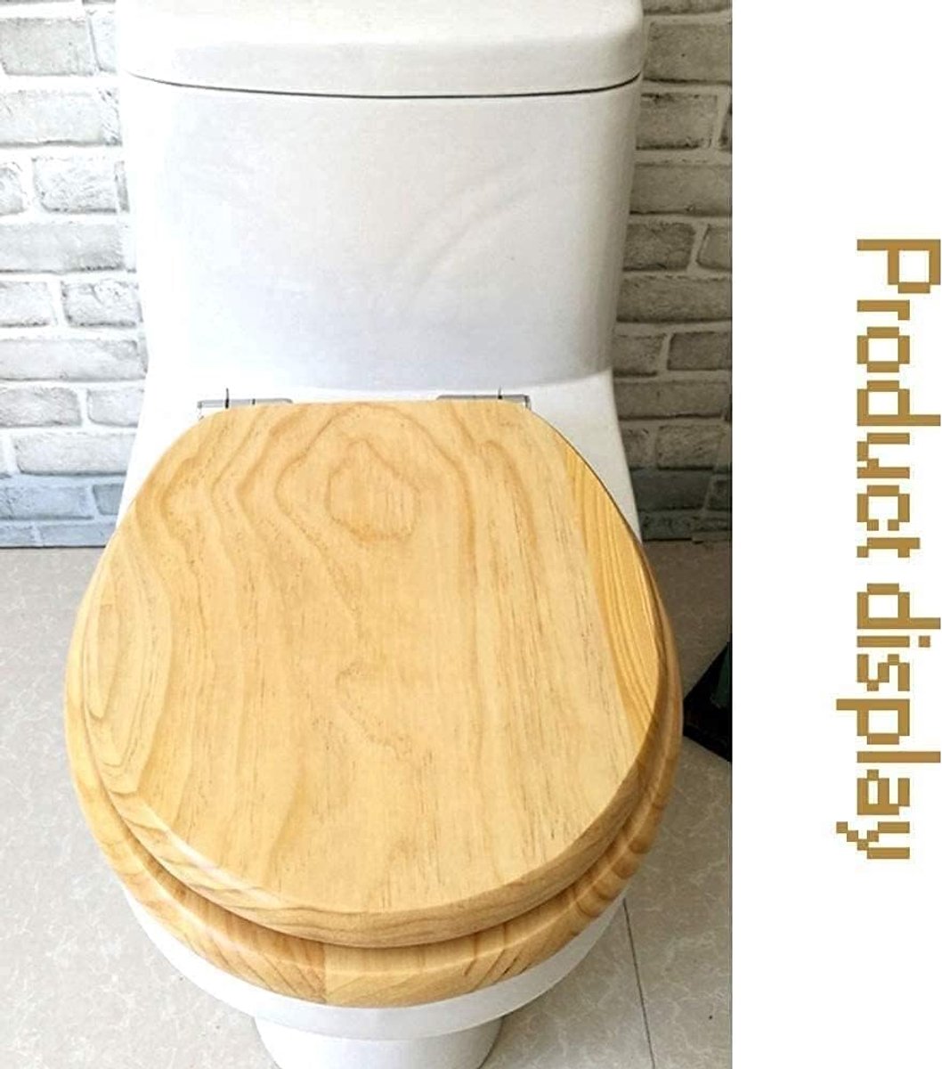 Toiletbril WC Deksel - WC Zetel - Badkamer Decor - Soft Close Scharnier - Huishoudelijk - Hout Patroon