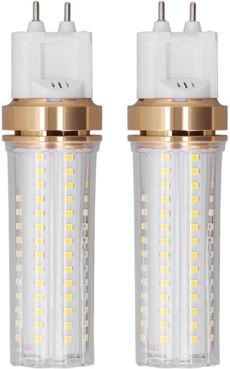 lamp-20W G12 LED-cornlamp, 2 stuks, 2000 lumen, 360 graden stralingshoek, SMD-chip, geschikt voor plafond- en vloerlampen, neutrale kleur.
