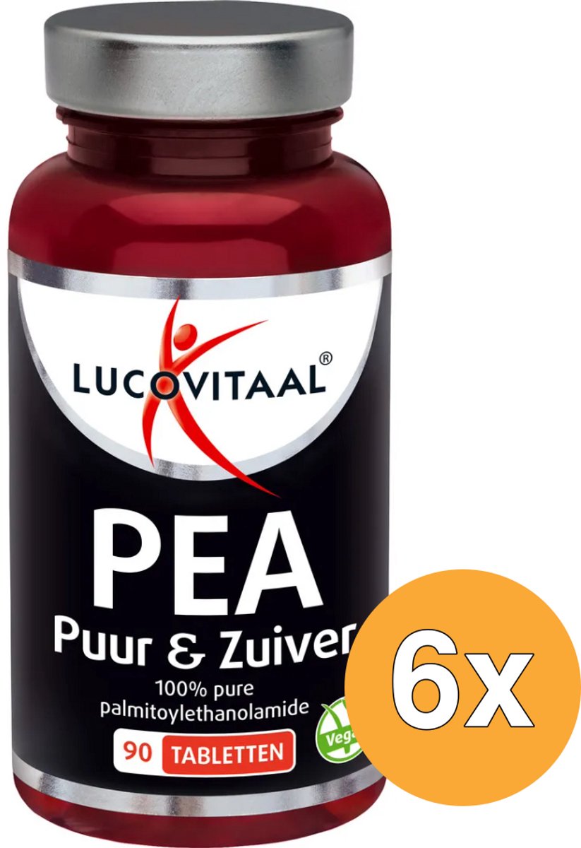 6x Lucovitaal Pea Puur & Zuiver (90 Tabletten)