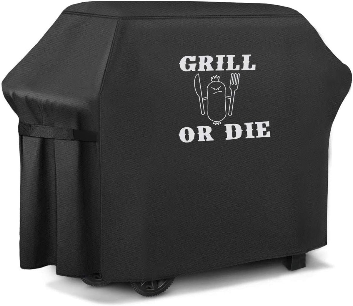 FEROCITY - Grillhoes - 165 cm x 118 cm x 60 cm - Waterdicht - UV-bestendig - Polyester - Zwart