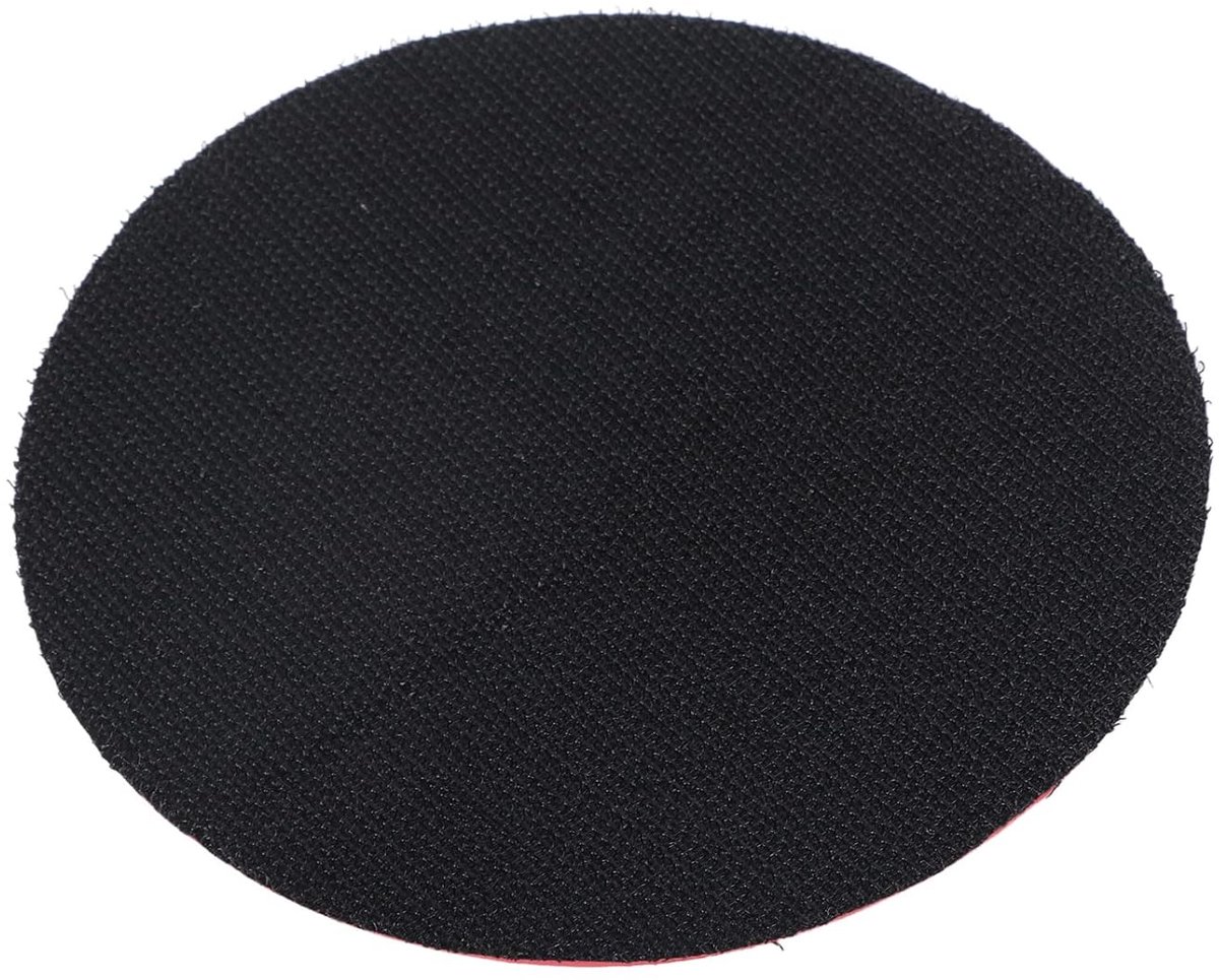 Steunschijf voor slijper - Klittenband chassis - Vlak polijsten - Sterke hechting - 125 mm diameter - Rood zwart