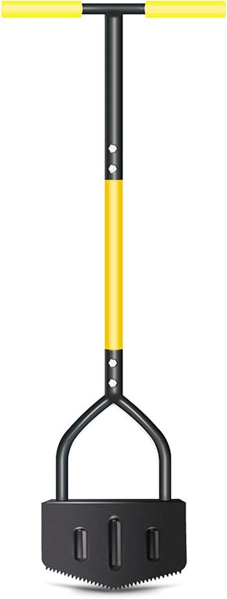 Tuinrand Schoffel - Grasranden Maker - Strakke Randen Maken - Ergonomisch Handvat - 43.5 x 23 cm - Zilver