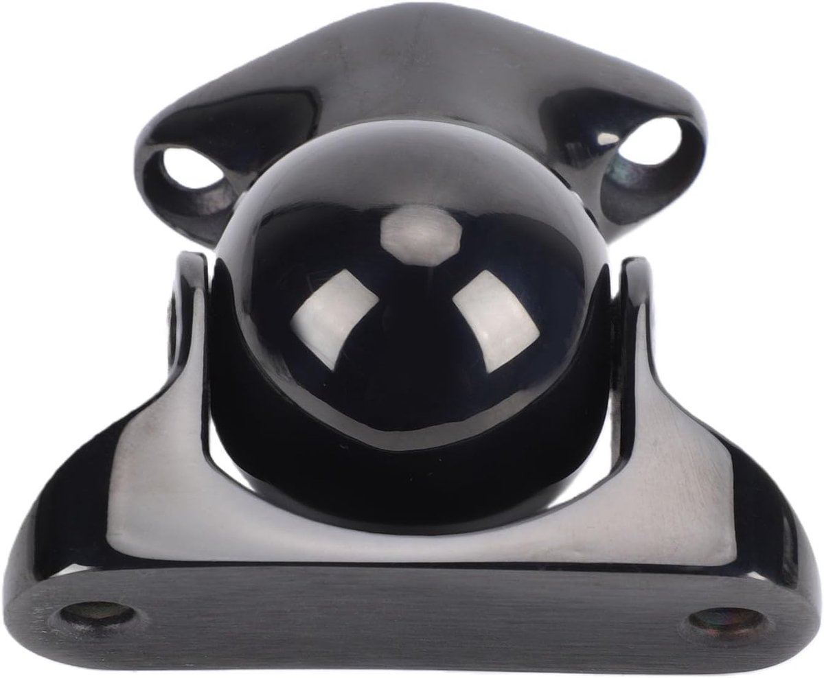 Magnetische Deurvanger - Deurstopper RVS - Stabiliteit Onderweg - Maritieme Kwaliteit 316 - 8x7x4 cm - Zwart