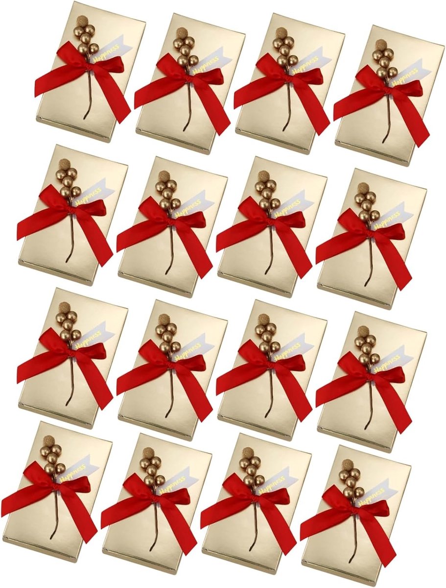 16-delige Snoepdoos Set, Papieren Snoepdozen, Gastgeschenken voor Bruiloften, Feestjes en Verjaardagen