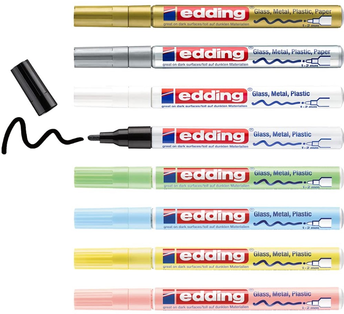 Solidchoice - Set van 8 Gloss Paint Markers in Diverse Kleuren