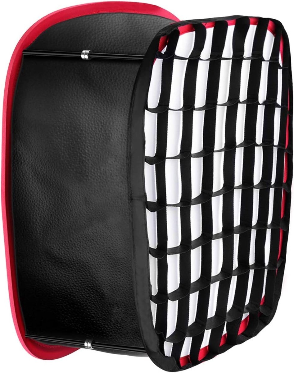 Solidchoice - Vouwbare Softbox met Draagriem en Grille voor LED Lampen
