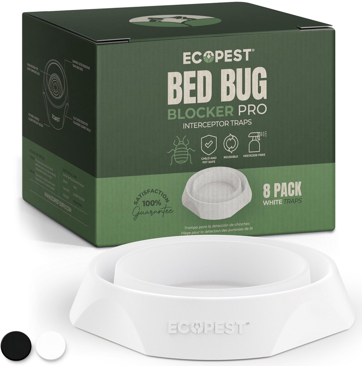 Solidchoice - Set van 8 Bed Bug Catchers voor Effectieve Insectenbestrijding