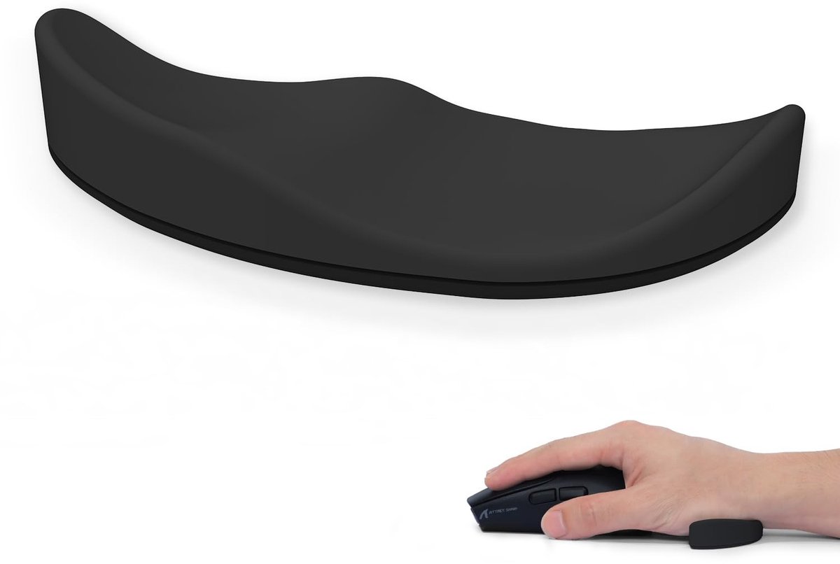 Solidchoice - Ergonomische Muismat met Polssteun van Siliconen voor Thuis en Kantoor