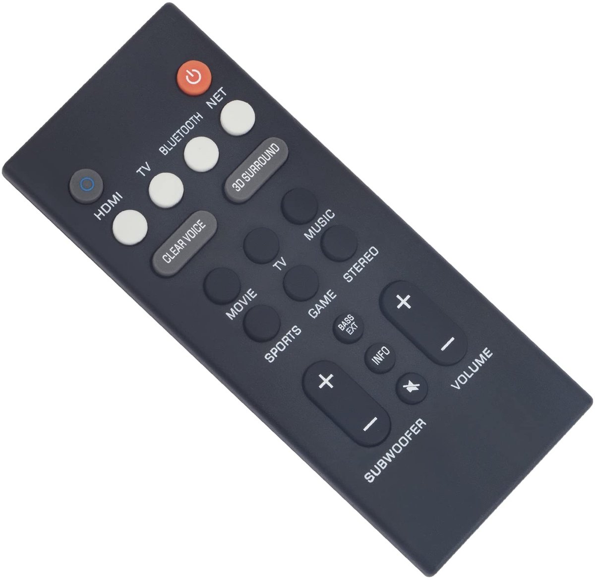 Solidchoice - Vervangende Afstandsbediening voor YAMAHA Soundbar