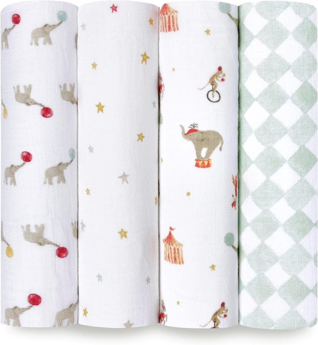 Solidchoice - Disney Baby Muslin Wikkeldeken met Olifantenprint