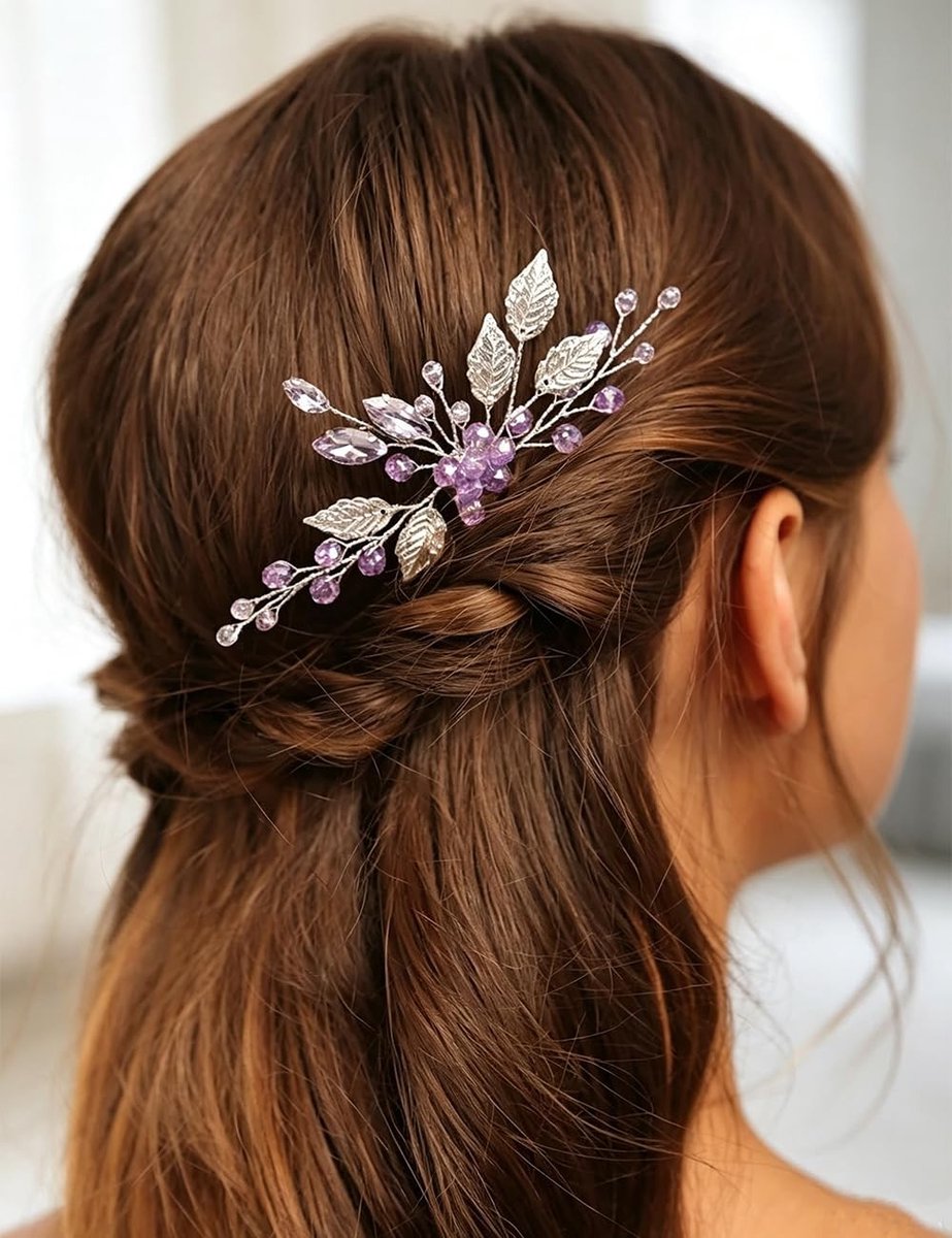 Solidchoice - Prachtige Blad Crystal Haaraccessoire voor Bruiloften