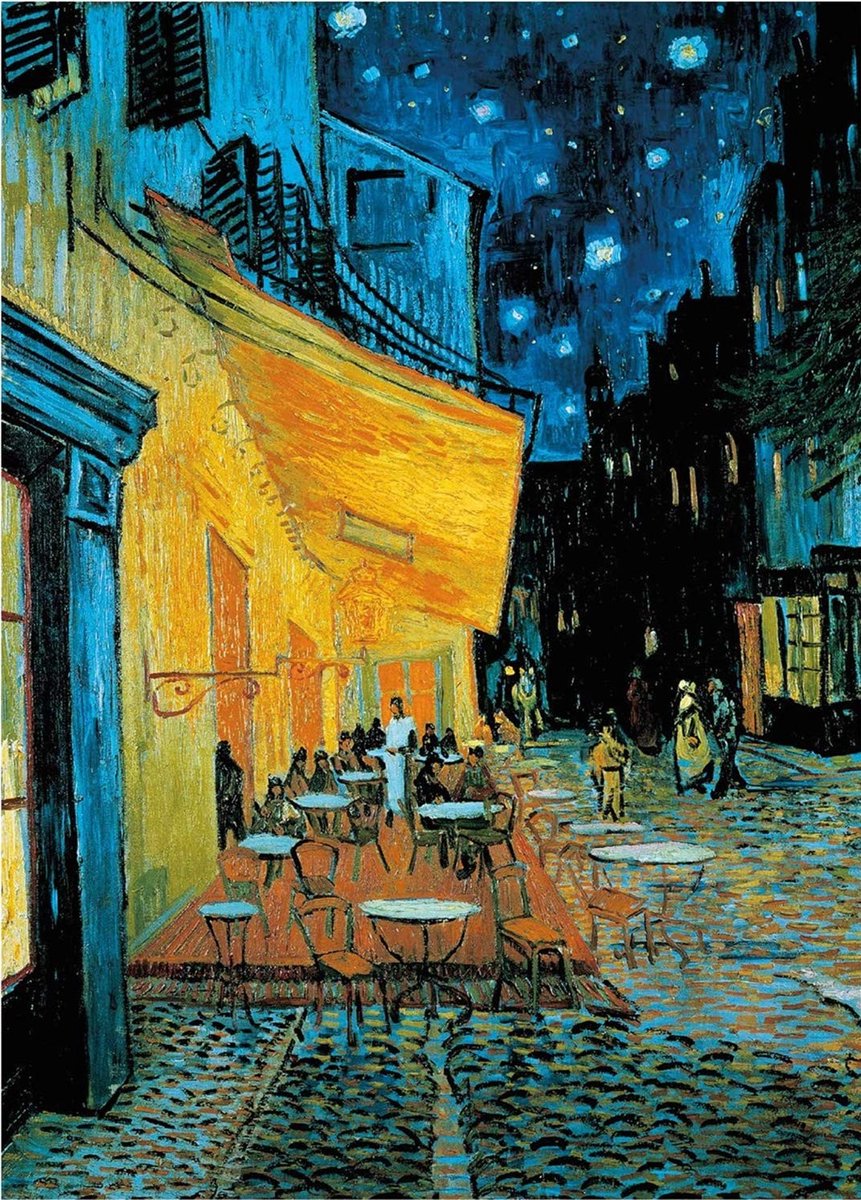 Solidchoice - Vincent Van Gogh 1000 Delen Puzzel Café Terrace 's Nachts 70 x 50 cm
