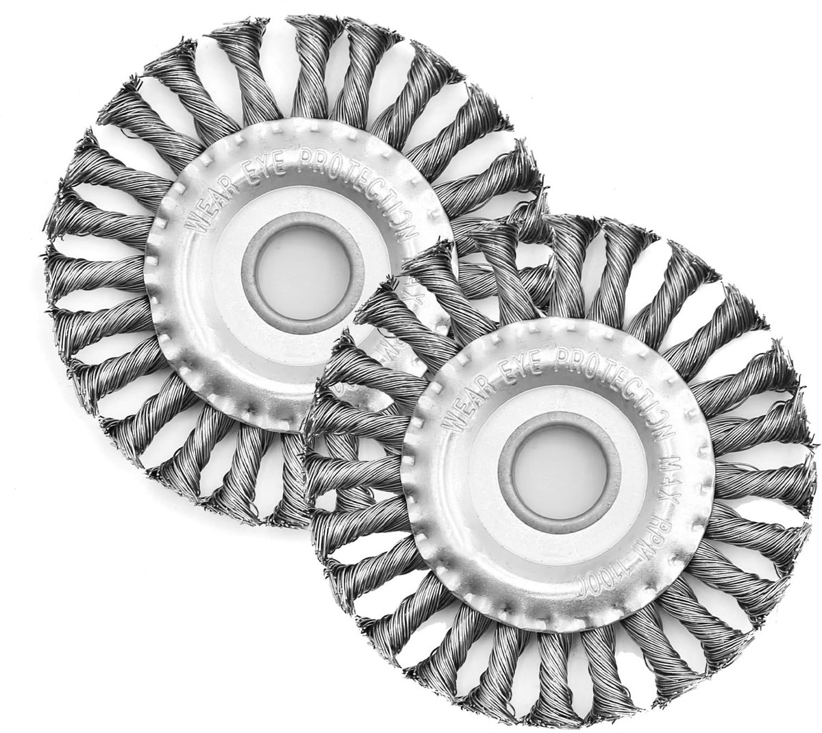 Solidchoice - 2-delige Set Ronde Borstels voor Haakse Slijpers