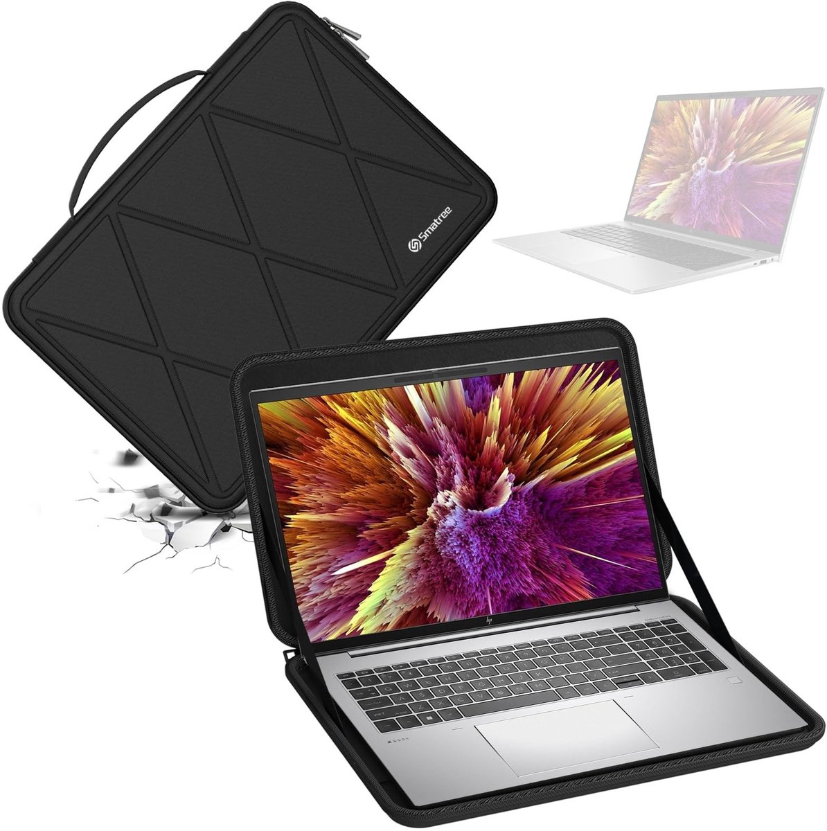Solidchoice - Hard EVA Beschermcase voor 16 Inch Laptop