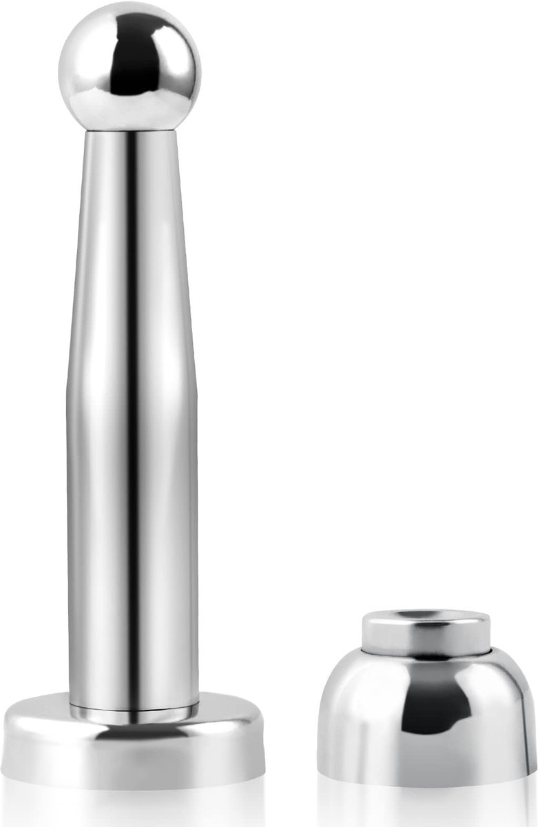 Solidchoice - Magnetische Deurstopper van RVS 7 Inch voor Muur en Vloer