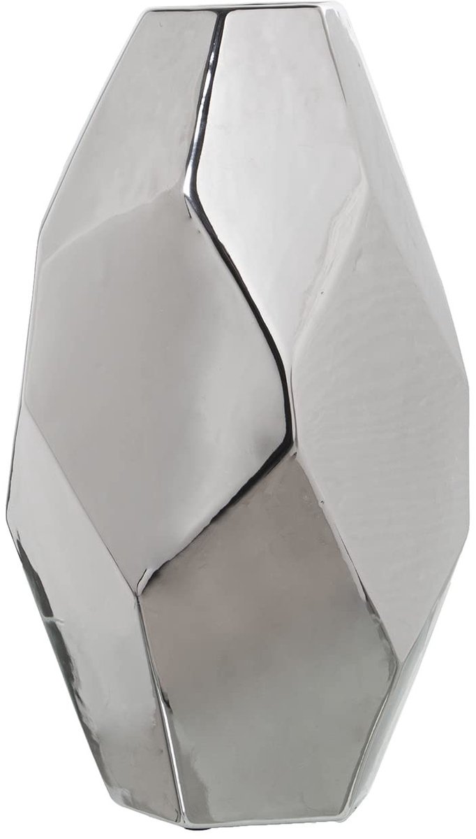 Solidchoice - Tafelvaasje met Pentagonaal Openingsdesign in Zilver