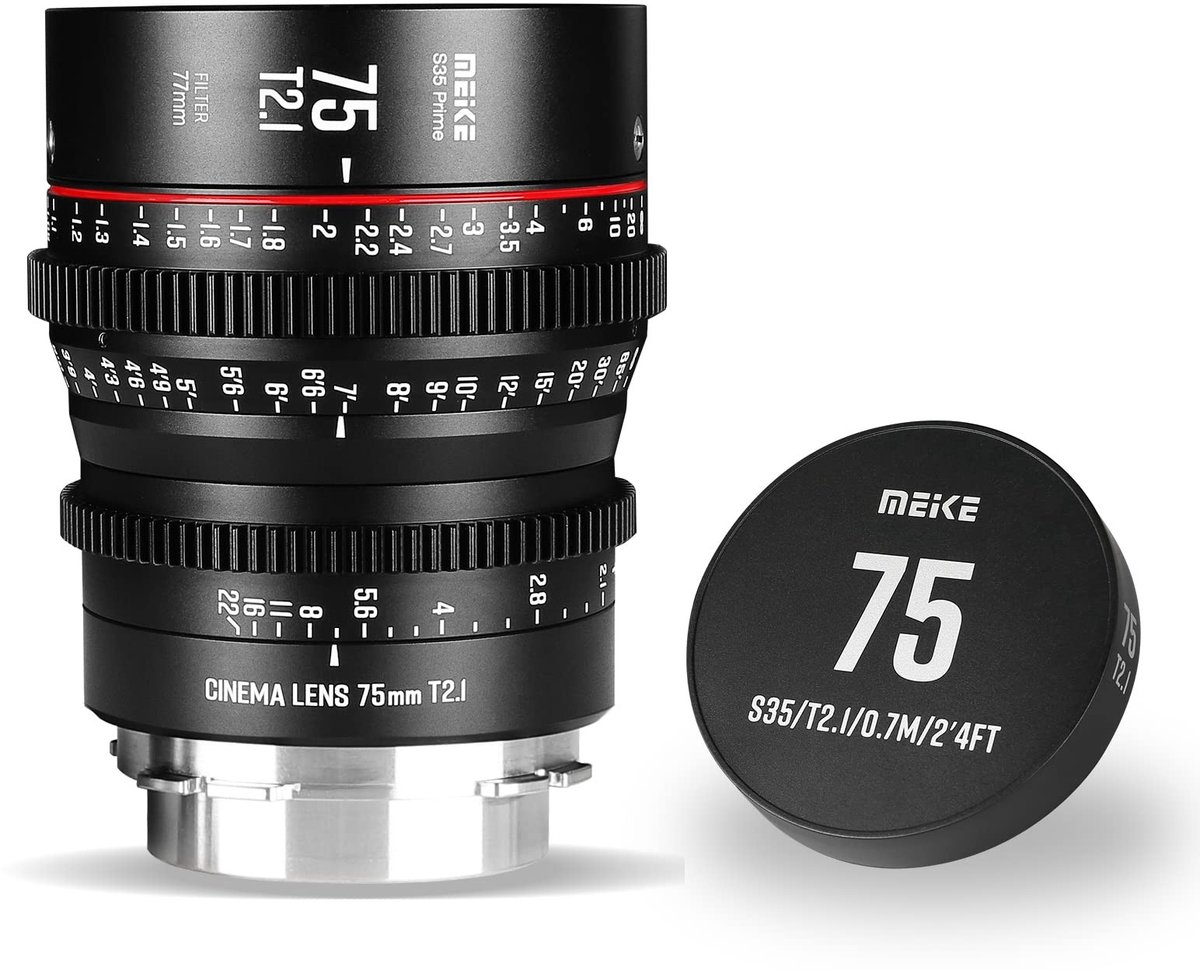 Solidchoice - 75mm T2.1 Cine Lens voor PL-Mount Camera's