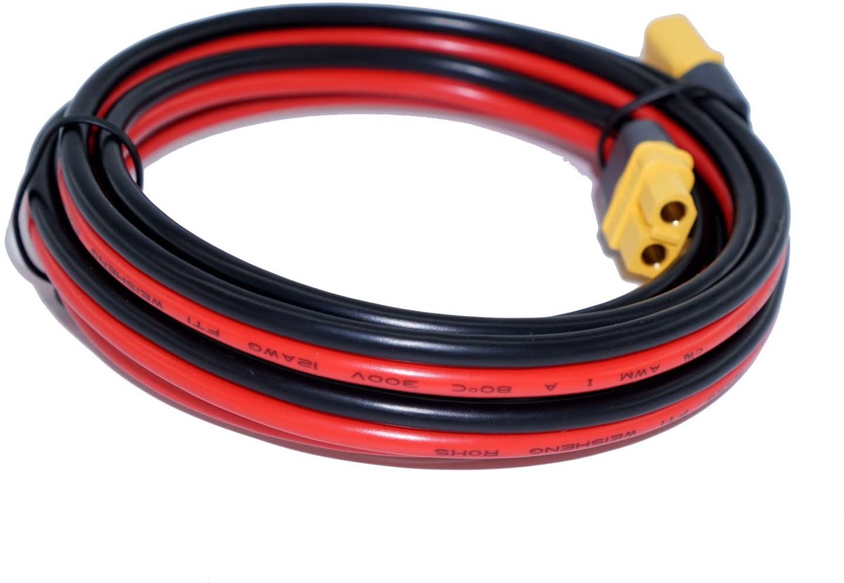 Solidchoice - XT60 Verlengkabel 1.8m voor Energieoplossingen