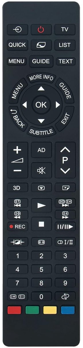 Solidchoice - Vervangende Afstandsbediening voor Toshiba LCD TV